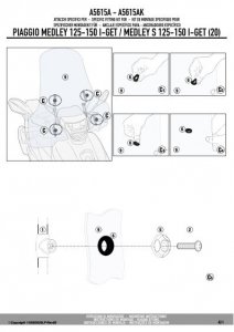 KAPPA A5615AK MOCOWANIE SZYBY 7057AK PIAGGIO Medley