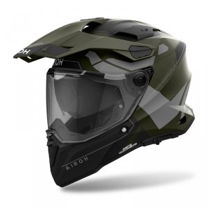 AIROH KASK DUALE COMMANDER 2 MILITARY GREEN MATT