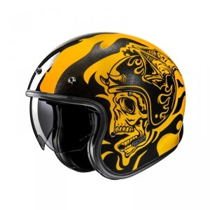 HJC KASK OTWARTY V31 FLAME YELLOW/BLACK