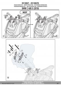 GIVI D5130KIT MOCOWANIE SZYBY 5130DT