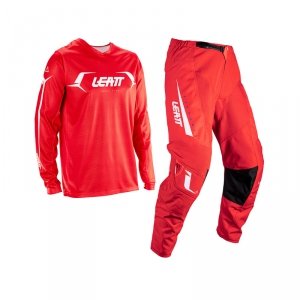 Strój offroadowy bluza i spodnie junior Leatt Ride Kit 3.5 Red