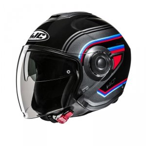 HJC KASK OTWARTY I40N LINIA BLACK/GREY