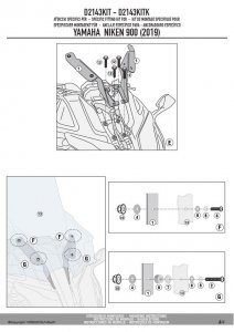 KAPPA D2143KITK MOCOWANIE SZYBY KD2144ST YAMAHA Niken