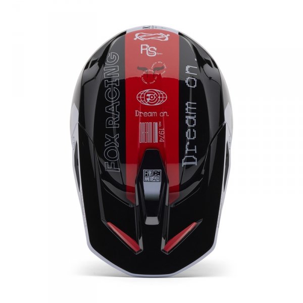 FOX KASK OFF-ROAD V1 RACE SPEC FLUO RED
