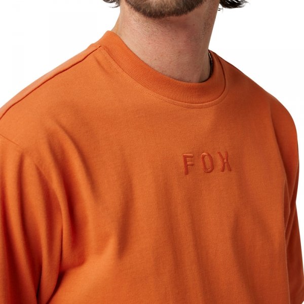 FOX T-SHIRT WORDMARK OVERSIZED CHOCOLATE