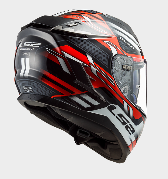 LS2 KASK INTEGRALNY FF327 CHALLENGER SPIN BL RE WH