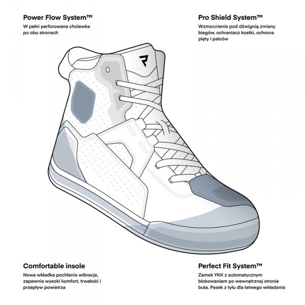 REBELHORN BUTY VANDAL II BLACK/GREY/FLUO YELLOW