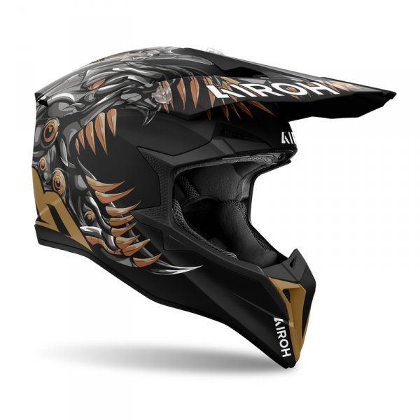 AIROH KASK OFF-ROAD WRAAAP CYBORG MATT