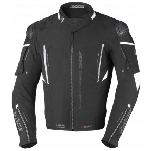 BUSE Kurtka motocyklowa Rocca czarna/biała