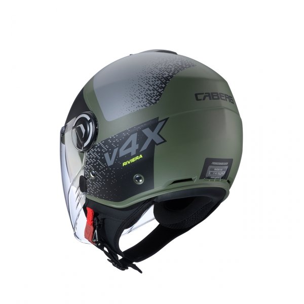 CABERG KASK JET RIVIERA V4X ALPHA ZIEL/CZA/SZ MAT