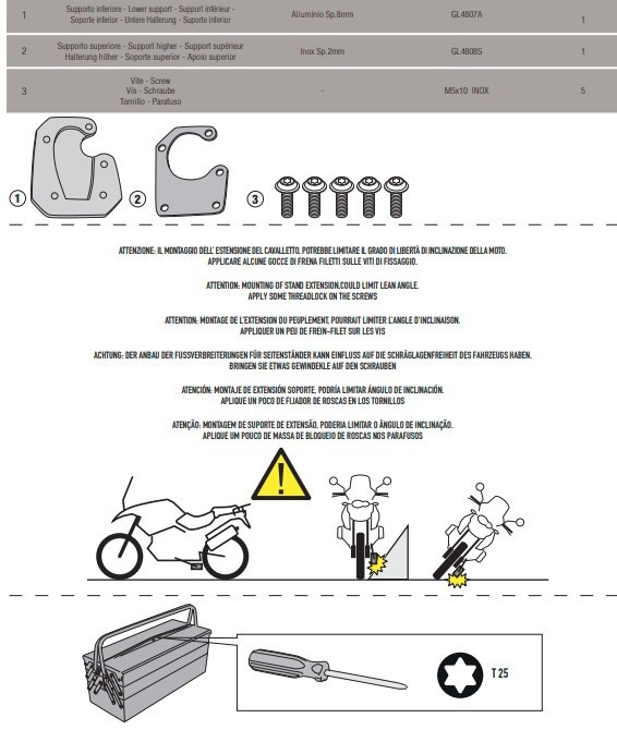 KAPPA ES7713K POSZERZENIE STOPKI BOCZNEJ KTM 1290