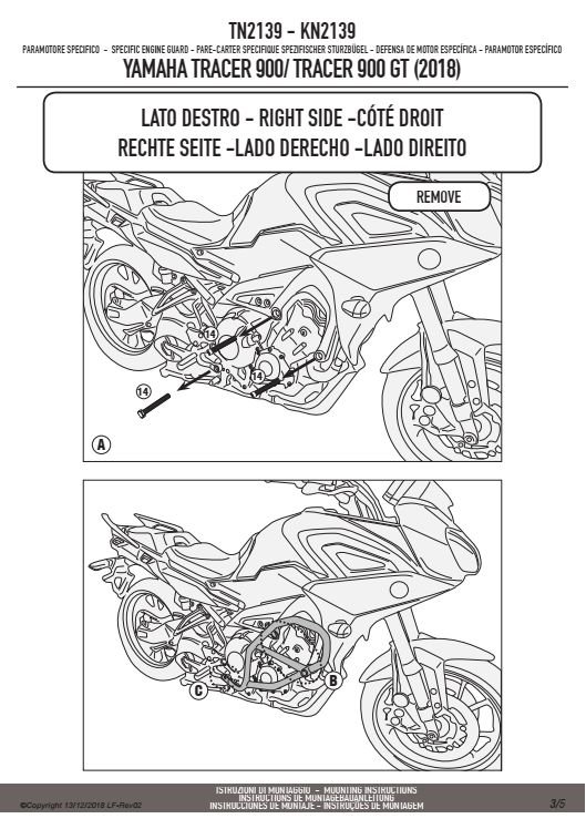 GIVI TN2139 OSŁONA SILNIKA GMOLE YAMAHA Tracer 900