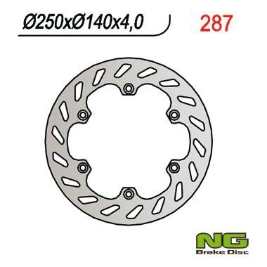 NG287 TARCZA HAMULCOWA APRILIA RX 50/125 (250x140x4)