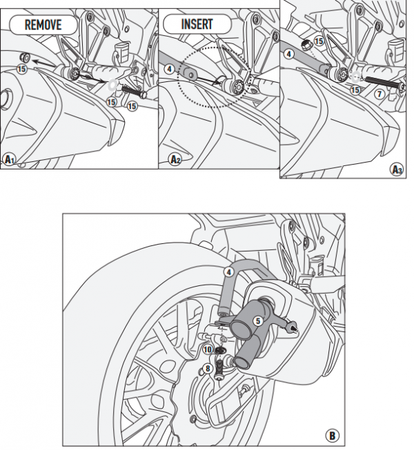 GIVI STELAŻ SAKW BOCZNYCH REM HONDA CB500X (19-22)