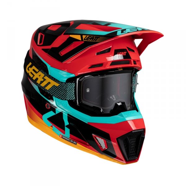 LEATT KASK OFF-ROAD Z GOGLAMI KIT MOTO 7.5 V 25 RE
