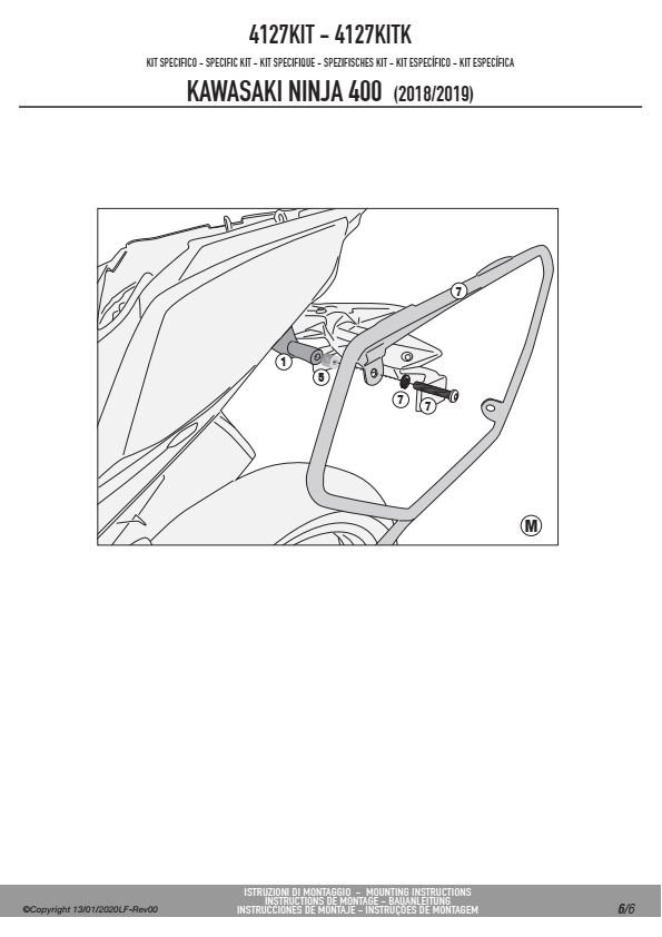KAPPA 4127KITK ADAPTER DO ZAMONTOWANIA STELAŻA BOCZNEGO TE4127K