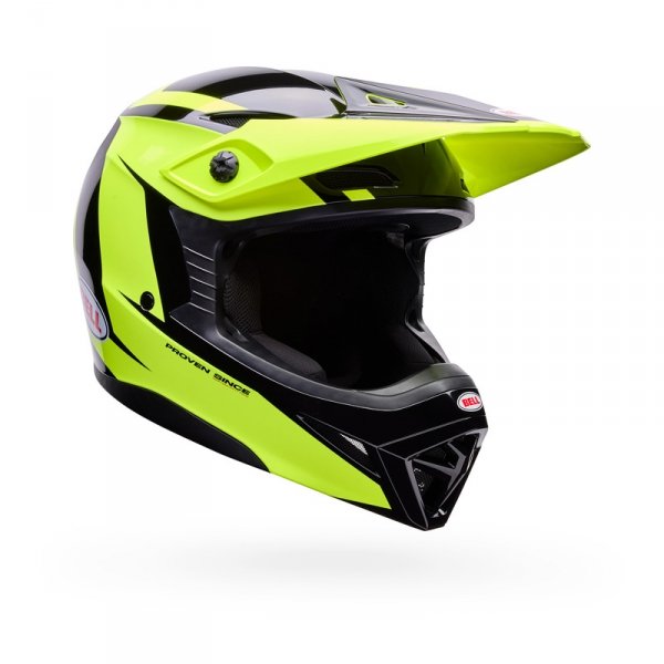 Kask Motocyklowy Bell Mx-10 Mips Talon Yellow Black