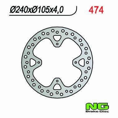 NG TARCZA HAMULCA TYŁ HONDA XR 650R 00-06 NG474
