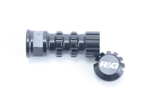 Podnóżek Wyścigowy RG Racing Krótki, Nieruchomy, Perforowany Black