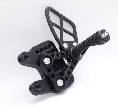 Podnóżki Regulowane RG Racing Yamaha Yzf-R6 06-11, Zestaw Black