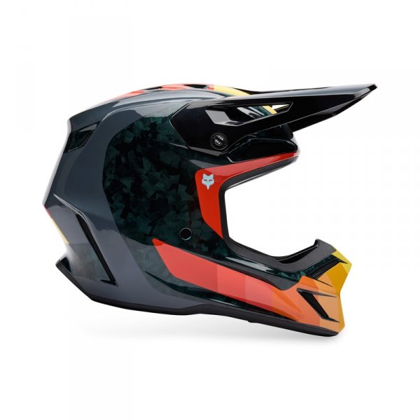 FOX KASK OFF-ROAD V3 RS GRID BLACK/ORANGE