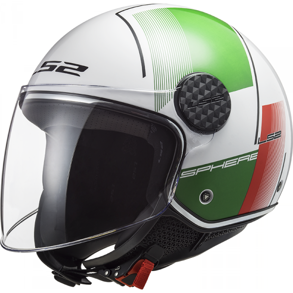 LS2 KASK OTWARTY OF558 PHERE LUX FIRM WHITE GREEN