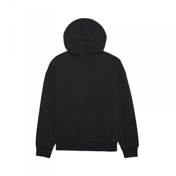 FOX BLUZA KAPTUR WORDMARK OVERSIZED FLEECE P BLACK