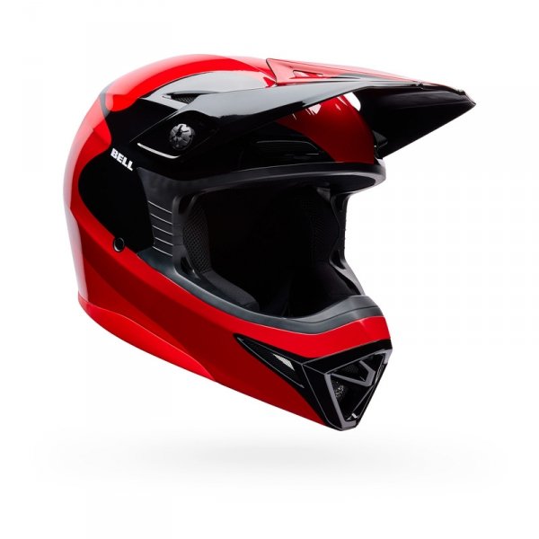 Kask Motocyklowy Bell Mx-10 Mips Wave Red Black
