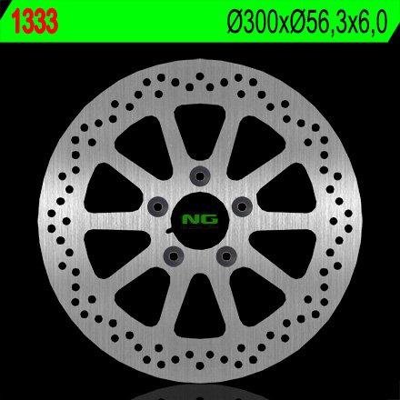 NG1333 TARCZA HAMULCOWA HARLEY DAVIDSON 1450/1584/1690/1800 (300X56,3X6) (5X10,5MM)