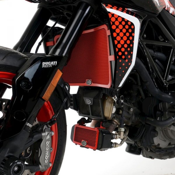 Osłona Chłodnicy Oleju RG Racing Ducati Hypermotard 950 Red