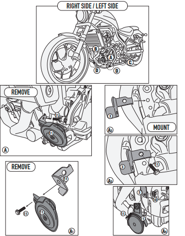 GIVI OSŁONA SILNIKA GMOLE HONDA CMX 1100 Rebel 21