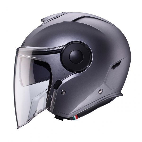 CABERG KASK JET Z BLENDĄ SOHO SZARY MAT - GUNMETAL
