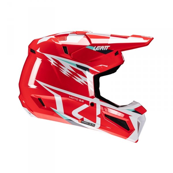 LEATT KASK OFF-ROAD Z GOGLAMI KIT MOTO 3.5 V25 RED