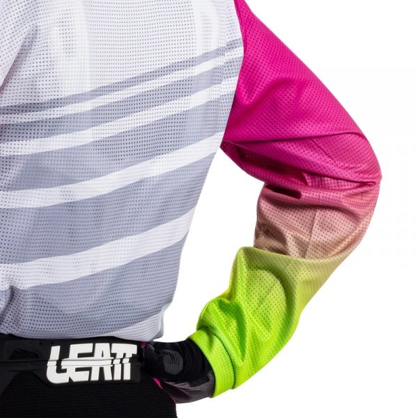 Strój offroadowy bluza i spodnie junior Leatt Ride Kit 3.5 Retro Pink