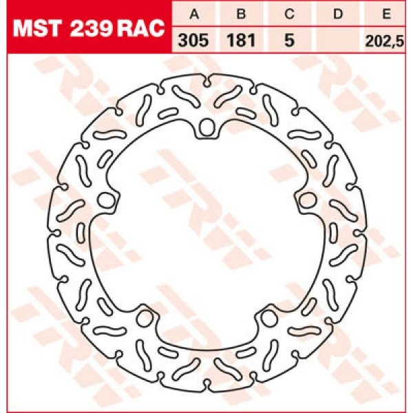 TRW Tarcza hamulcowa TRW MST239RAC  BMW K 1200 LT