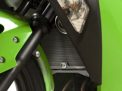 Osłona Chłodnicy RG Racing Kawasaki Ninja 300/250 08- 17/Z250 13- 18/Z300 Black