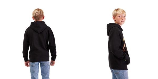 FOX BLUZA Z KAPTUREM JUNIOR ELEVATED FLEECE BLACK