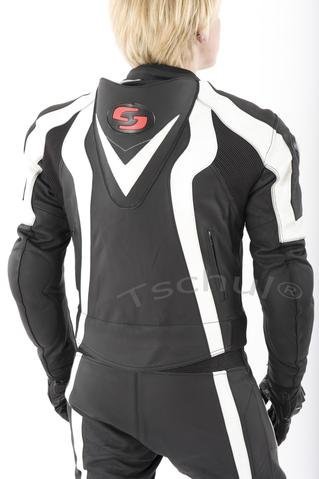 TSCHUL KOMBINEZON SKÓRZANY 727 WHITE/BLACK