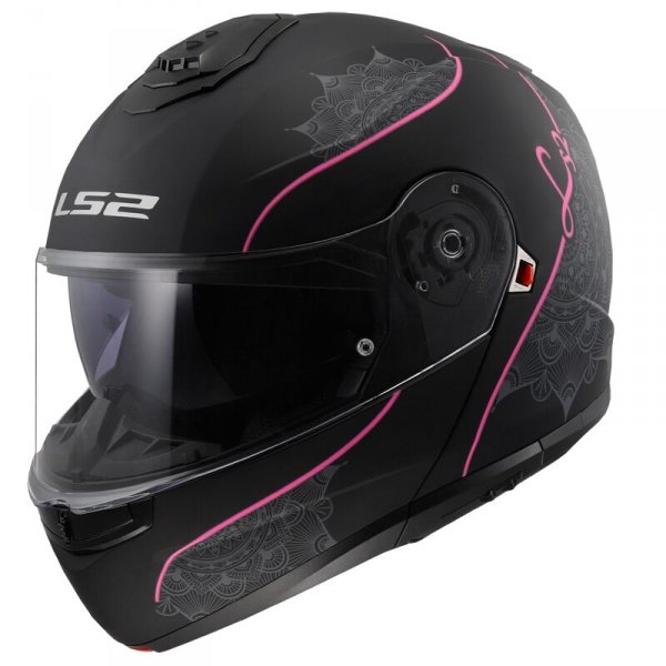 LS2 KASK SYSTEMOWY FF908 STROBE II M.BLACK PINK-06