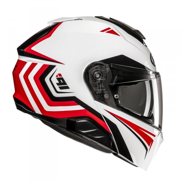 HJC KASK SYSTEMOWY I91 TRICUS WHITE/RED