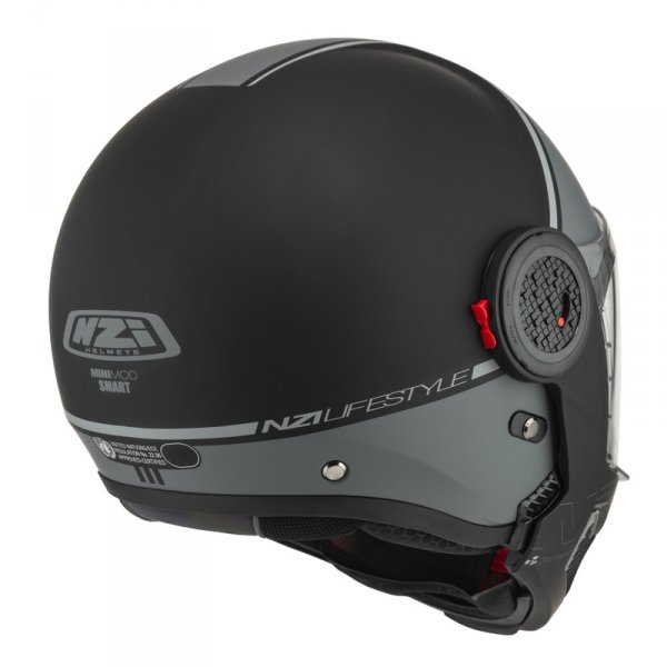 Kask Motocyklowy NZI Minimod Duo Smart Black Antracite Matt