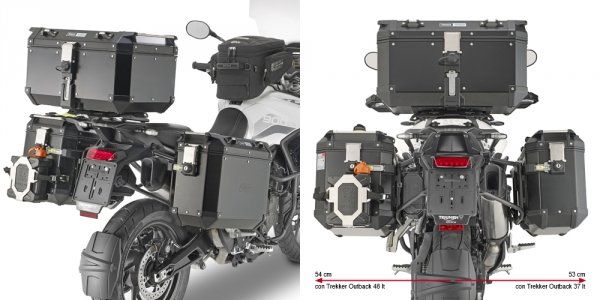 GIVI STELAŻ KUFRÓW BOCZNYCH ONE-FIT CAM TRIUMPH T
