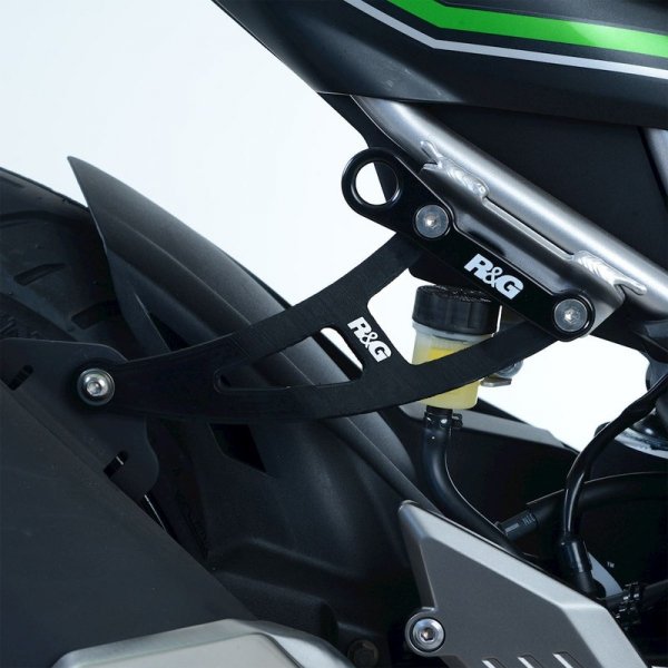 Mocowanie Wydechu + Zaślepka Podnóżka RG Racing Kawasaki Ninja 125 / Z125 19- Black