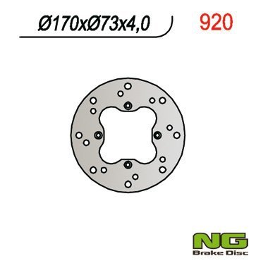 NG920 TARCZA HAMULCOWA TYŁ HONDA TRX 650 RINCON 05