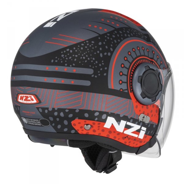 Kask Motocyklowy NZI Ringway 2 Duo Antera Antracite Red Matt