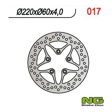 NG017 TARCZA HAMULCOWA APRILIA SCARABEO/LEONARDO 50/125/150/200 (220X60X4)