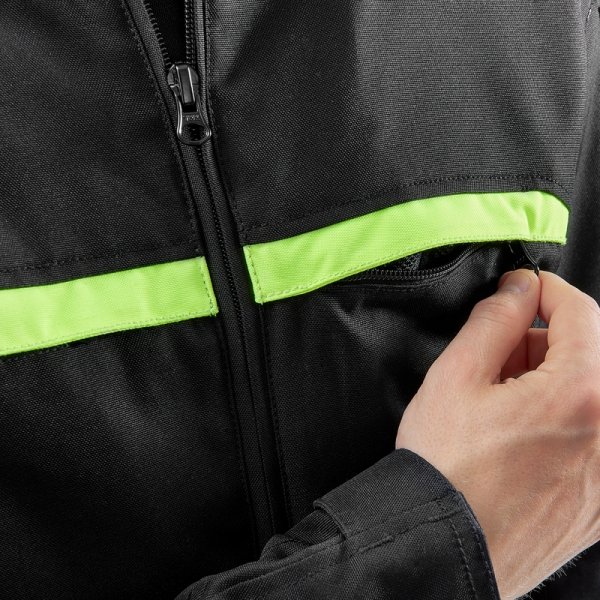OZONE KURTKA TEKSTYLNA NEO BLACK/FLO YELLOW