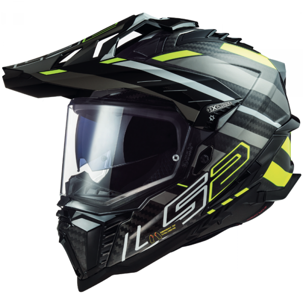 LS2 KASK OFF-ROAD MX701 EXPLORER C EDGE BLAC H-V Y