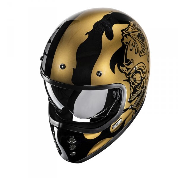 HJC KASK INTEGRALNY  V60 FLAME BLACK/GOLD