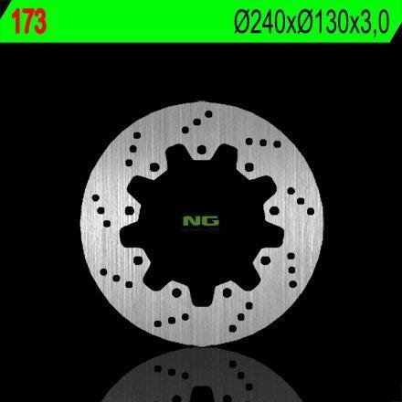 NG173 TARCZA HAMULCOWA KAWASAKI ZZR 600 '90-'92, ZX 6R '95-'97, ZEPHYR 750 '92-'97 (230X100X6) (4X10,5MM)